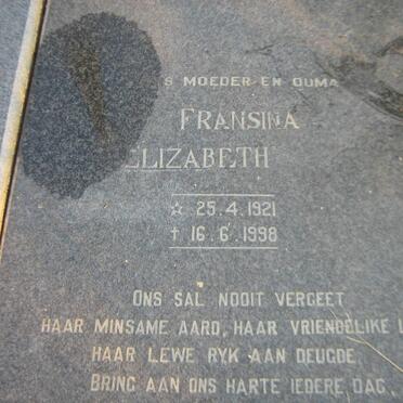 RICHTER Frederik George Gottfried 1923-1966 &amp; Fransina Elizabeth 1921-1998