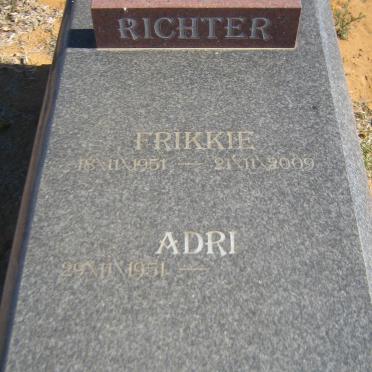 RICHTER Frikkie 1951-2002 &amp; Adri 1951-