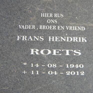 ROETS Frans Hendrik 1940-2012