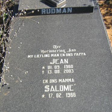 RUDMAN Jean 1960-2003 &amp; Salome 1966-