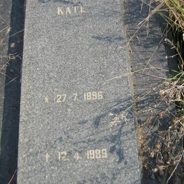 SCHALKWYK Kate, van 1896-1989