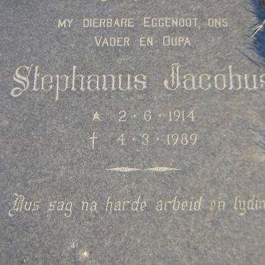 STADEN Stephanus Jacobus, van 1914-1989 &amp; Wilhelmina Johanna Dorethea SINGLETON 1918-1991