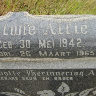 SWANEPOEL Alwie Alfie 1942-1965