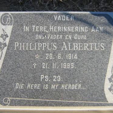 SWANEPOEL Philippus Albertus 1914-1999 &amp; Aletta Catharina VAN TONDER 1924-1984