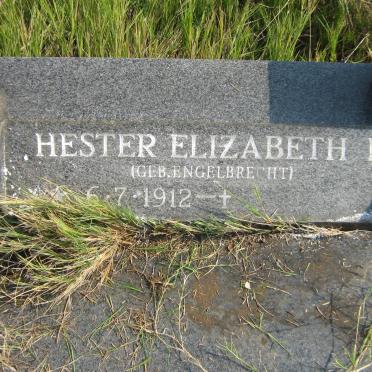 SWART Johannes Gerhardus 1908-1980 &amp; Hester Elizabeth L. ENGELBRECHT  1912-