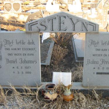 STEYN Daniel Johannes 1927-1989 &amp; Dalina Fredrika 1932-