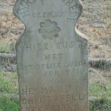 ACKERMAN Hermanus Christoffel 1890-1918