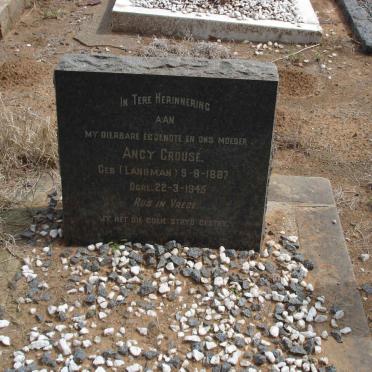 CROUSE Ancy nee LANDMAN 1887-1945
