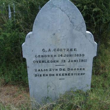 COETZEE G.A. 1839-1911