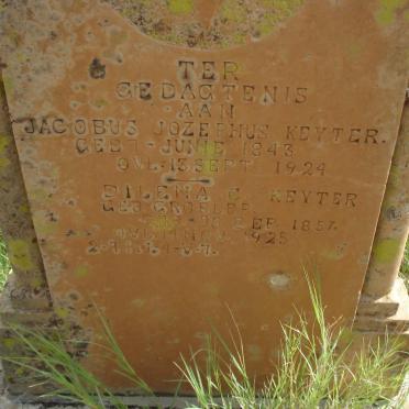 KEYTER Jacobus Jozephus 1843-1924 &amp; Dilena C. GROBLER 1857-1925
