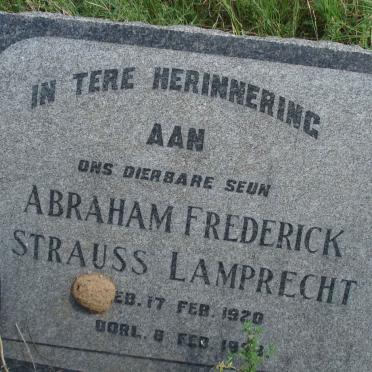 LAMPRECHT Abraham Frederick Strauss 1920-1938