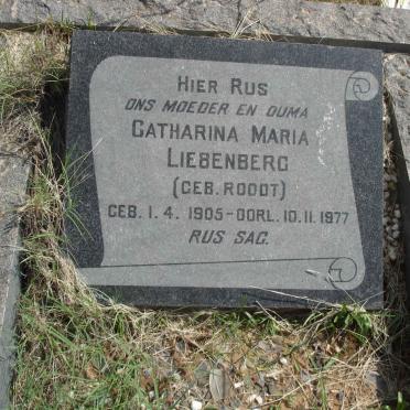 LIEBENBERG Catharina Maria nee ROODT 1905-1977