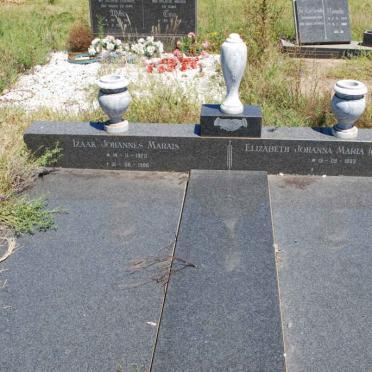 MARAIS Izaak Johannes 1929-1986 &amp; Elizabeth Johanna DU TOIT 1938-