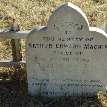 MACKIN Arthur Edward 1860-1901