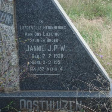 OOSTHUIZEN J.P.W. 1928-1951