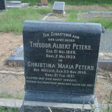 PETERS Theodor Albert 1858-1933 &amp; Christina Maria MULLER 1848-1937