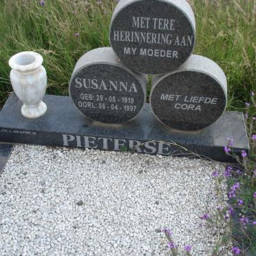 PIETERSE Susanna 1919-1997