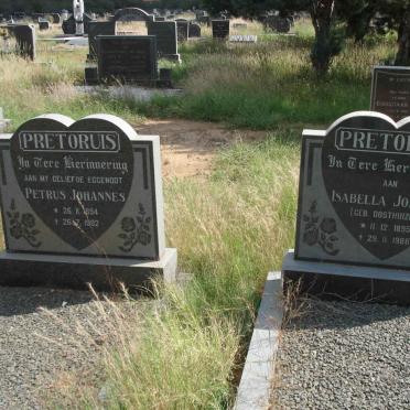 PRETORIUS Petrus Johannes 1894-1982 &amp; Isabella Johanna OOSTHUIZEN 1895-1986