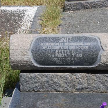 SMIT Bettie G. nee KRUGER 1893-1963