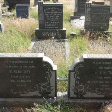 TOIT C.M., du 1878-1954 &amp; H.J. WICKS 1883-1957