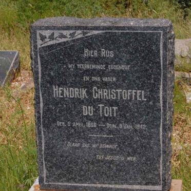 TOIT Hendrik Christoffel, du 1866-1942