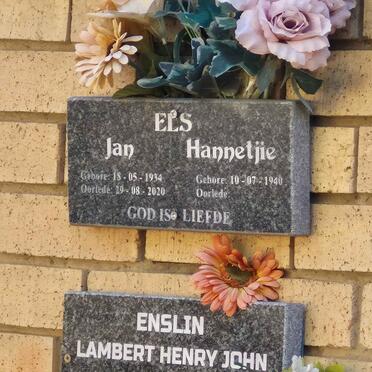 ELS Jan 1934-2020 & Hannetjie 1940-