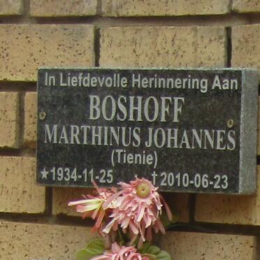 BOSHOFF Marthinus Johannes 1934-2010