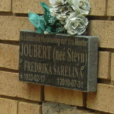 JOUBERT Fredrika Sarelina nee STEYN 1933-2010
