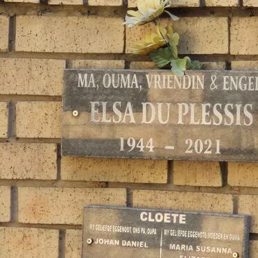 PLESSIS Elsa, du 1944-2021