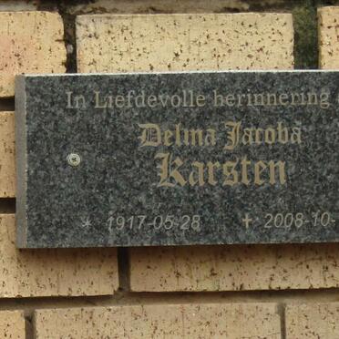KARSTEN Delina Jacoba 1917-2008