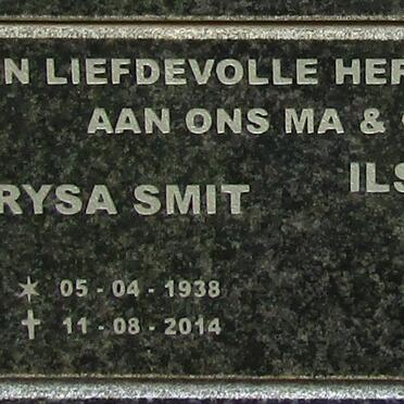 SMIT Trysa 1938-2014 :: STREICHER Ilse nee COETZEE 1964-2015