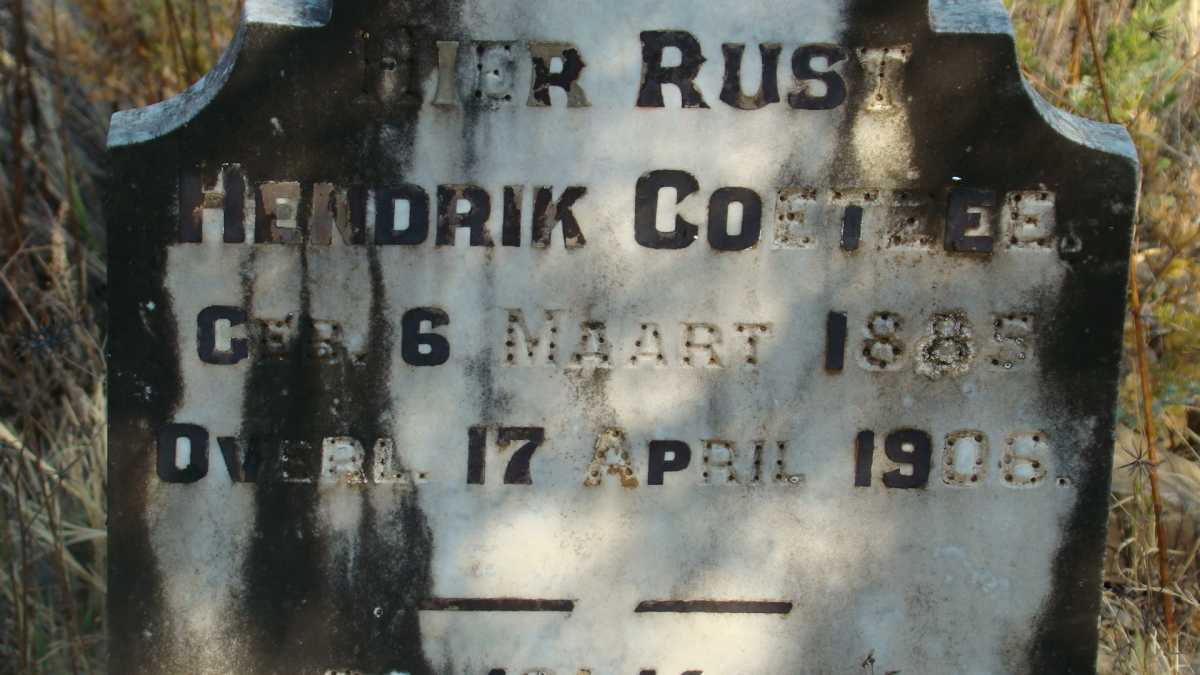 COETZEE Hendrik 1885-1906