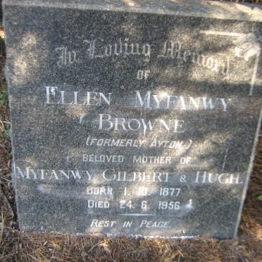 BROWNE Ellen Myfanwy  formerly AYTON 1877-1956