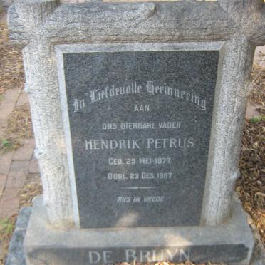 BRUYN Hendrik Petrus, de 1877-1957