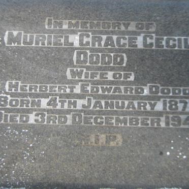 DODD Muriel Grace 1877-1947