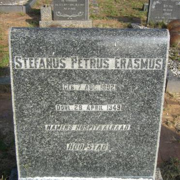 ERASMUS Stefanus Petrus 1892-1949