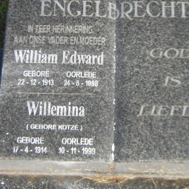 ENGELBRECHT William Edward 1913-1998 &amp; Willemina KOTZE 1914-1999