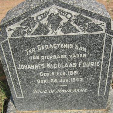 FOURIE Johannes Nicolaas 1861-1943
