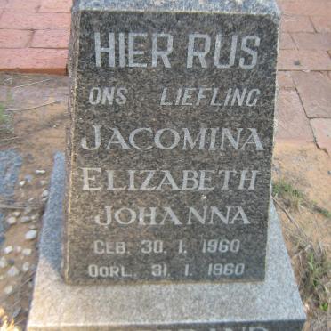 HILLEBRAND Jacomina Elizabeth Johanna 1960-1960
