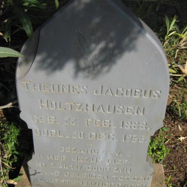 HOLTZHAUSEN Theunes Jacobus 1888-1955
