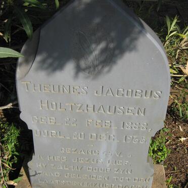 HOLTZHAUSEN Theunes Jacobus 1888-1955