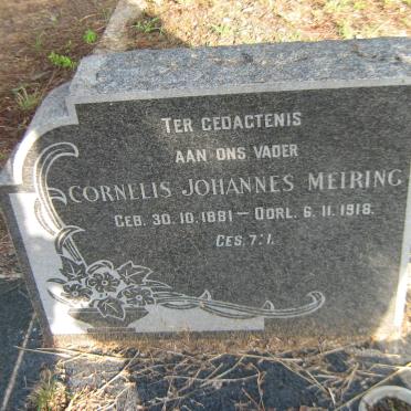 MEIRING Cornelis Johannes 1881-1918