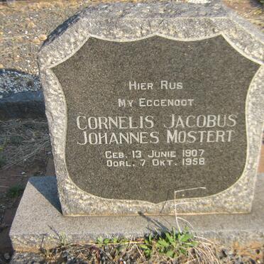 MOSTERT Cornelis Jacobus Johannes 1907-1958