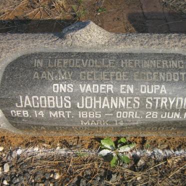 STRYDOM Jacobus Johannes 1885-1959