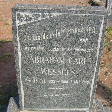 WESSELS Abraham Carl 1893-1949