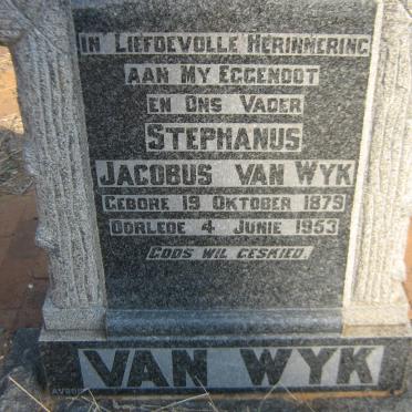 WYK Stephanus Jacobus, van 1879-1953