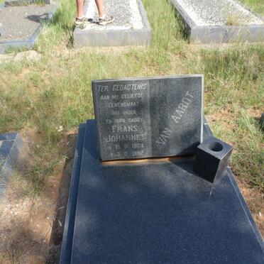 AARDT Frans Johannes, van 1904-1982
