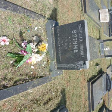 BOTHMA Christoffel Johannes 1927-1978