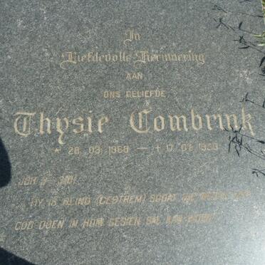 COMBRINK Thysie 1963-19??