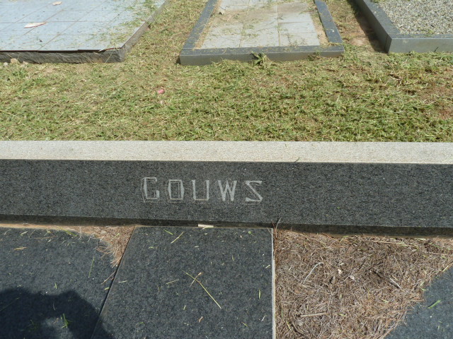 GOUWS Johannes Stefanus 1892-1981 & Rachel Catharina Wilhelmina 1894-1991